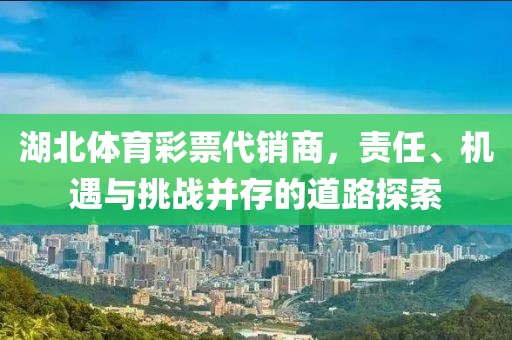 湖北体育彩票代销商，责任、机遇与挑战并存的道路探索